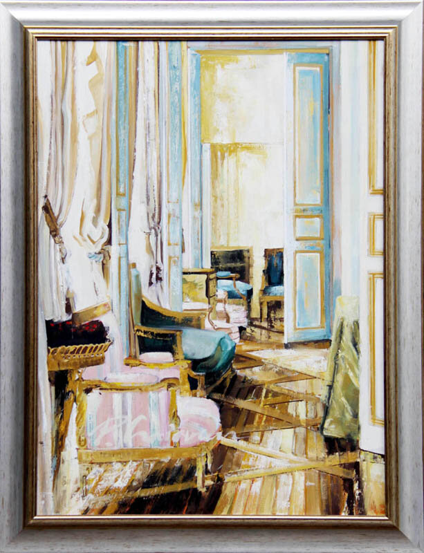 Interior, ulei pe panza, de Paula Craioveanu