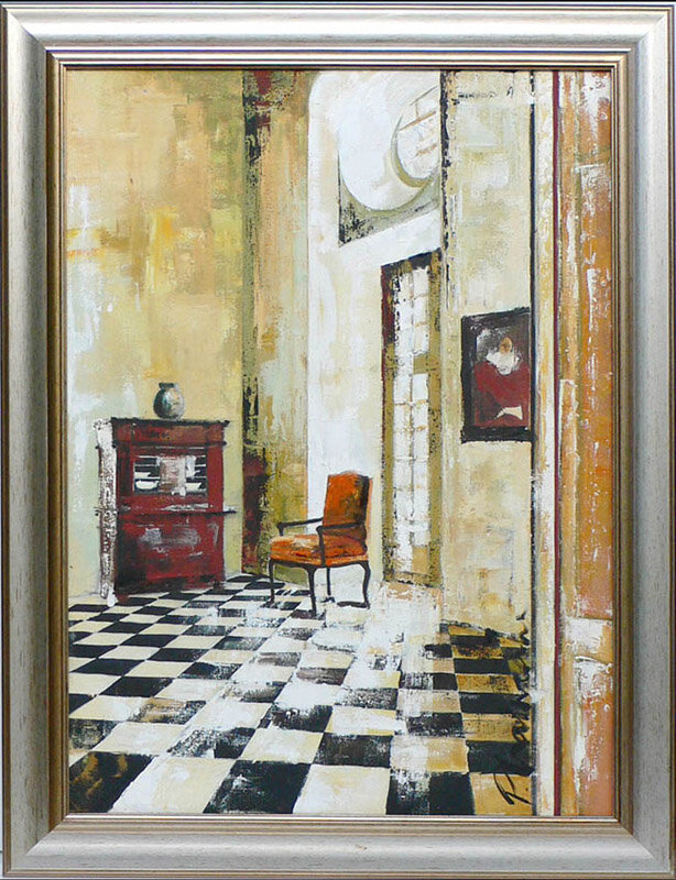 Interior, ulei pe panza, de Paula Craioveanu